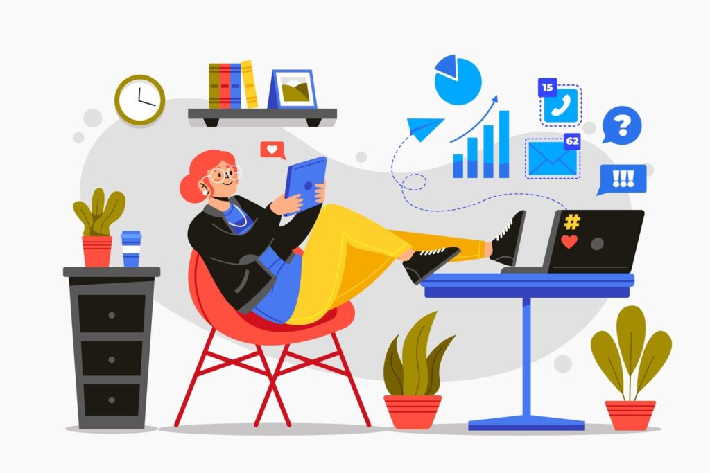 freelance Facebook advertising tablet