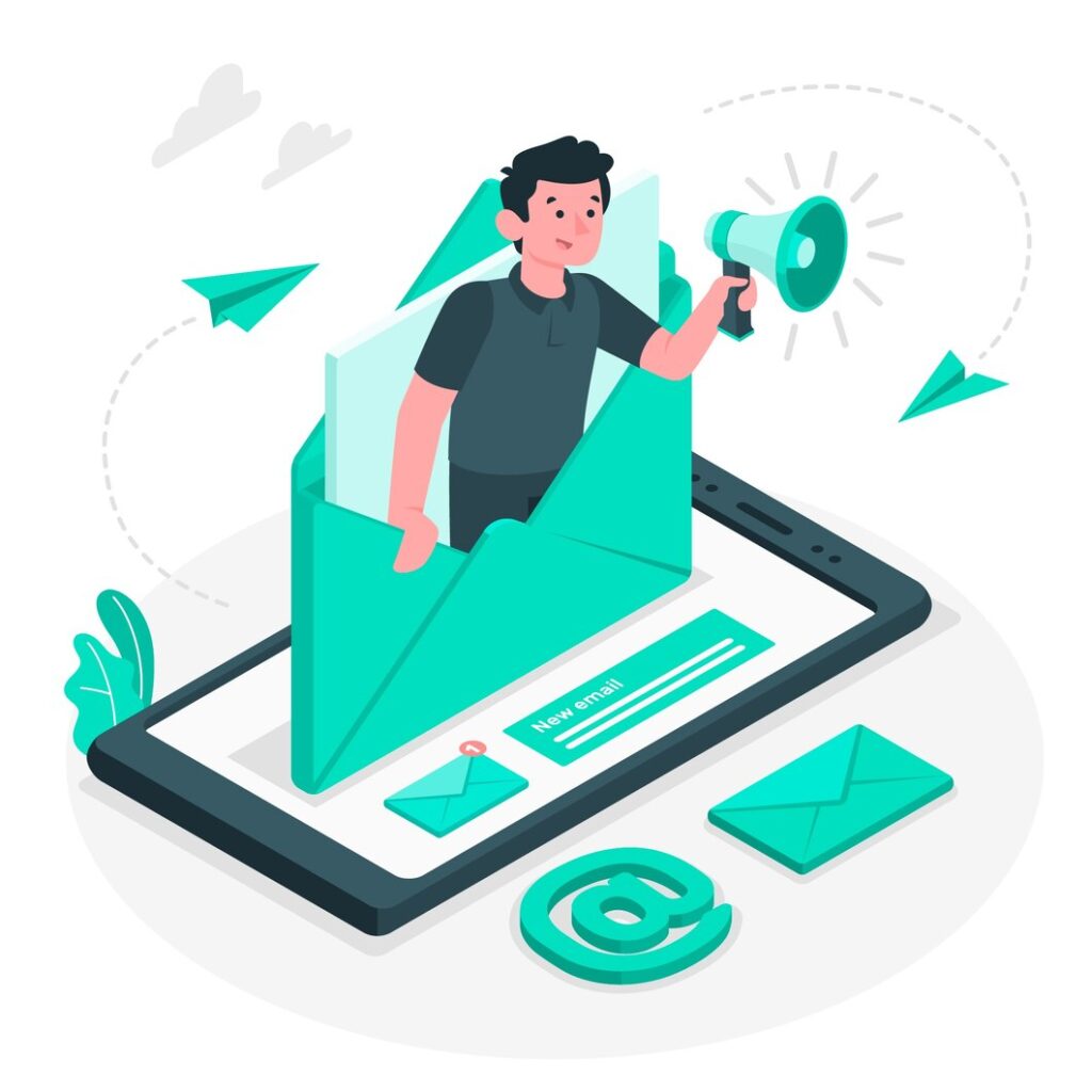 newsletter marketing illu